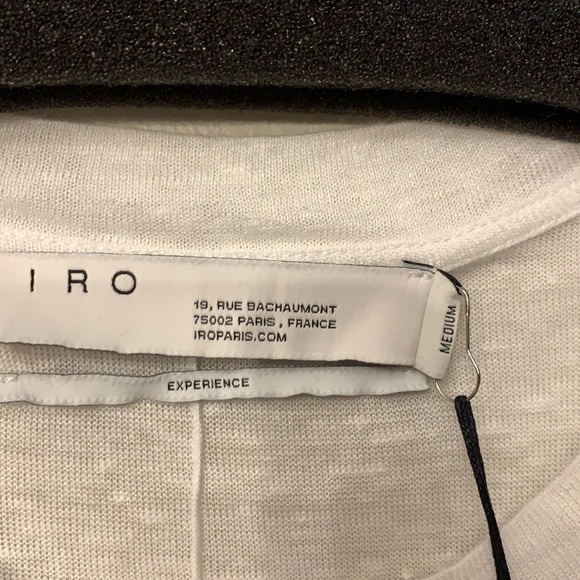 💕HP💕IRO Lucie Linen white T-shirt - Picture 7 of 11